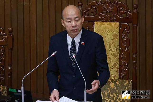 ▲立法院長韓國瑜主持院會。（圖／記者葉政勳攝 , 2025.04.15）