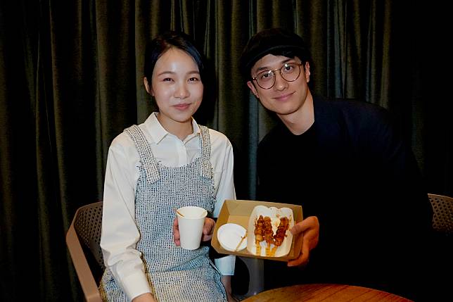 林品彤與劉俊謙在香港宣傳電影《小曉》。（圖／MOM Production Limited 提供）