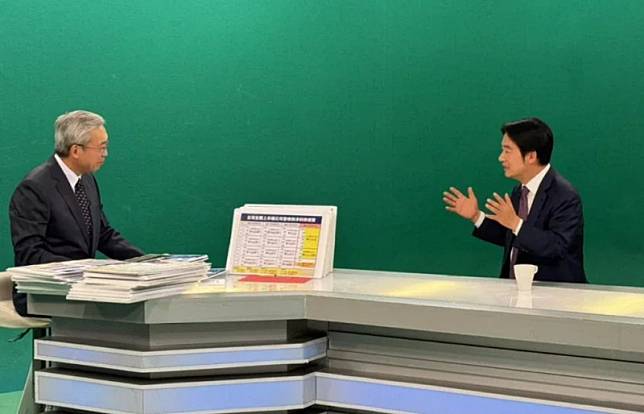 民進黨總統候選人賴清德接受「數字台灣」主持人謝金河專訪。 圖：翻攝臉書
