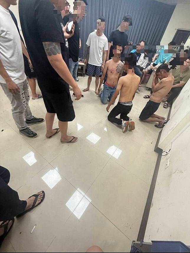 蔡晉財除涉及在曾蔡美佐住處鬥毆，又流出疑似私刑施暴畫面。資料照。翻攝自網路社群
