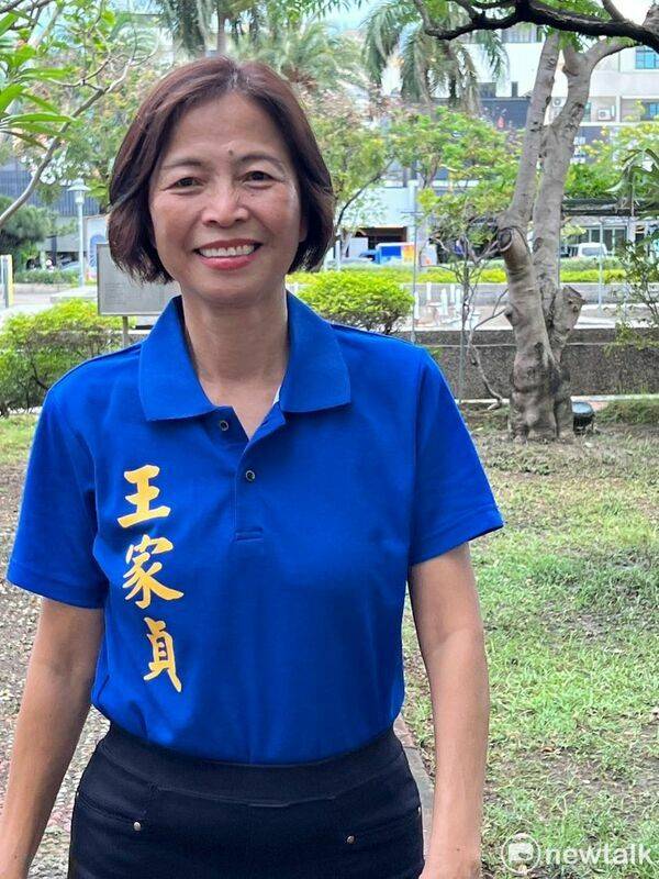 國民黨提名的台南市立委第五選區參選人王家貞，因助理費問題涉及偽造文書被判緩刑後，中選會審議認定參選資格不符。 圖：擷取自王家貞臉書