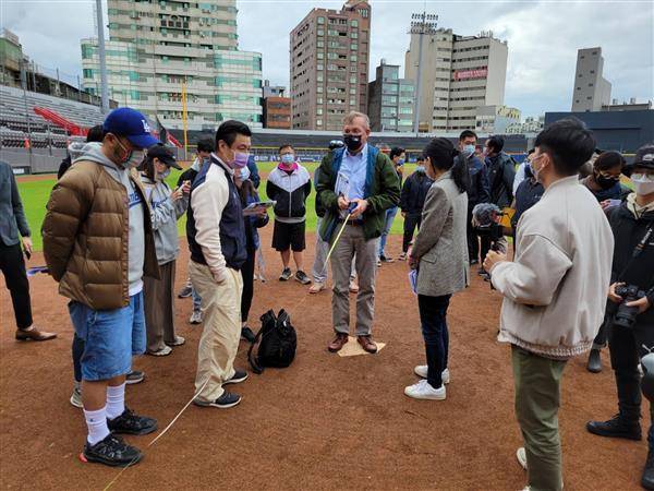 新竹棒球場完成大聯盟場勘。悍創行銷提供
