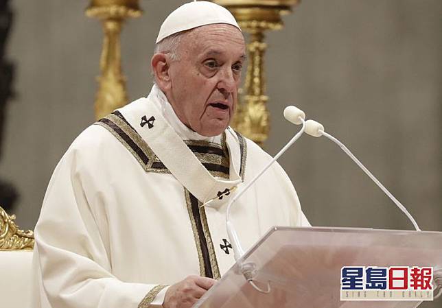 報道指，教宗周日演說臨時抽起有關香港內容。 資料圖片