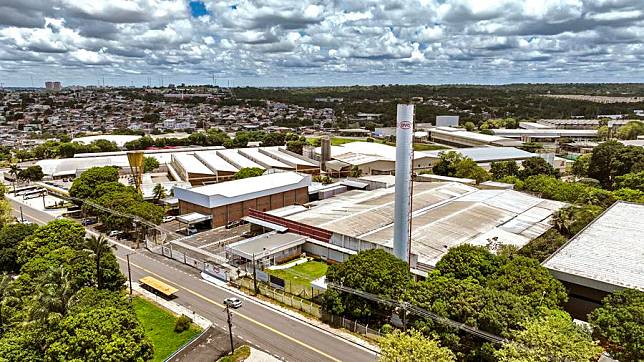 An aerial drone photo taken on March 12, 2024 shows the BYD battery factory in Manaus, capital of Amazonas state, Brazil. (Xinhua/Wang Tiancong)