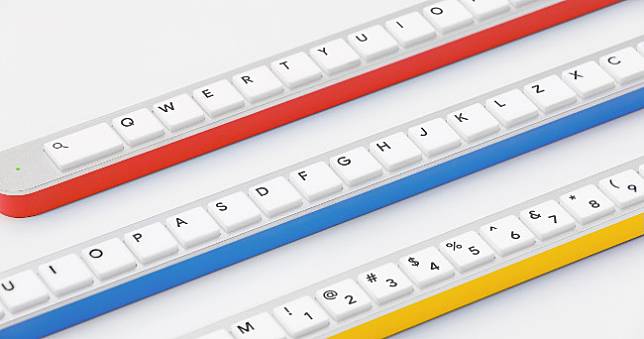Google日本公開GBoard Bar鍵盤，他是長條的 硬的，但不會震動
