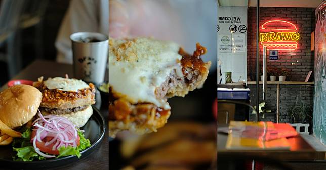 【食間到】中山國中美食「Bravo Burger」隱藏在巷弄！超邪惡「水牛城藍起司漢堡」臭到不行，但卻讓你停不了口！