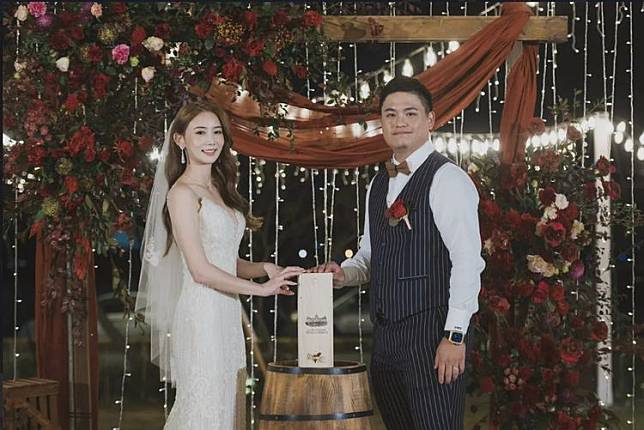 啦啦隊女神艾璐和統一獅投手胡智為於今年初結婚。資料照片