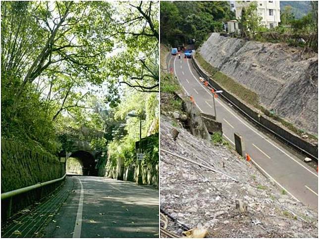 ▲心痛！砸4000萬水土保持…台中東豐綠廊「整排樹全砍光」。（圖／翻攝自臉書）