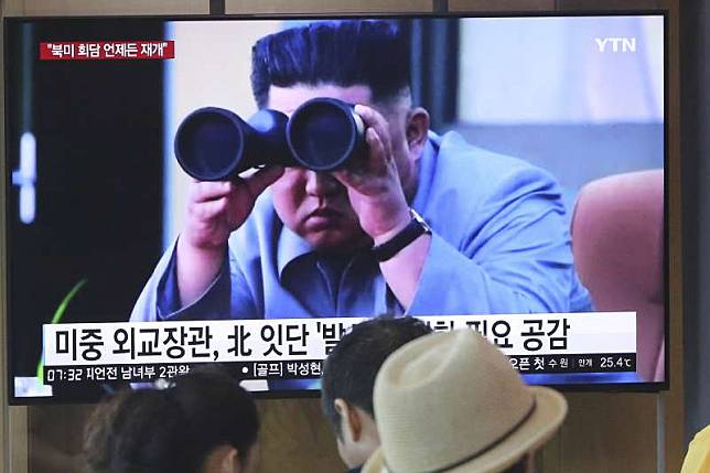北韓領導人金正恩。（AP）