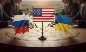 路透社21日引述2名知情人士報導，華府威脅要切斷與烏克蘭的情報共享和武器供應，以迫使基輔同意美國提議的和平協議框架。 (示意圖／AI生成)