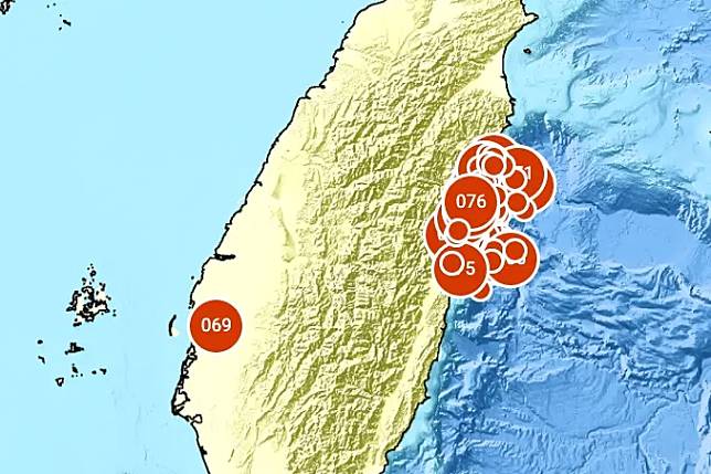 花蓮7.2大地震所衍生的餘震已經破百起，氣象署預估整個地震序列最常要半年才會結束。（圖／中央氣象署提供）