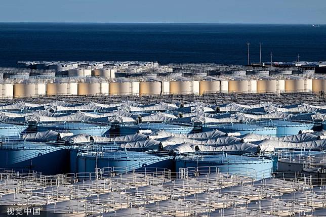 日本政府內閣會議敲定，東京電力公司福島第一核電站的核廢水將自8月24日起排放入海。 圖：翻攝自澎湃新聞(資料照片)