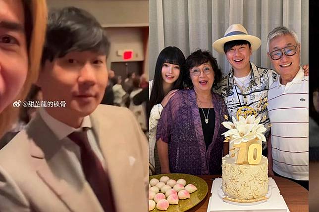 林俊傑被網友直擊一連兩天現身女友七七紐約帕森設計學院（Parsons）畢業典禮。翻攝微博