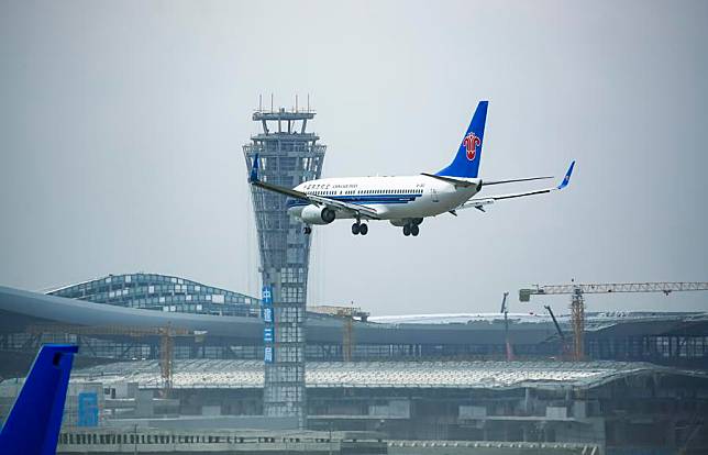 This photo taken on May 5, 2023 shows a view of the Urumqi Diwopu International Airport in Urumqi, northwest China's Xinjiang Uygur Autonomous Region. (Photo by Wang Zichen/Xinhua)