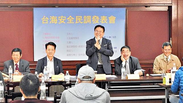 台灣國際戰略學會和台灣國際研究學會24日公布民調，指出蔡英文總統若宣布台獨，有高達66%國人願意為台灣而戰。( 圖／記者陳弘志攝，2020.10.24 )