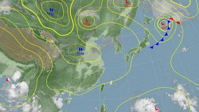 地面天氣圖。（圖／氣象署）