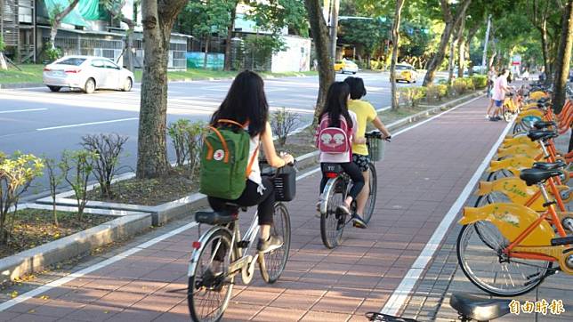 交通部將修道安規則，自行車明年3月可合法載幼童。(資料照，記者鄭瑋奇攝)