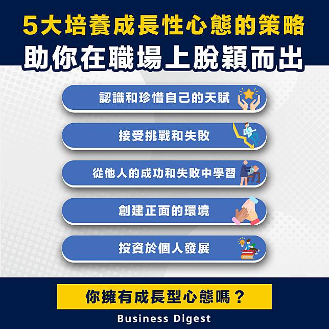 【職場智慧】5大培養成長性心態的策略助你在職場上脫穎而出 5 Strategies for Developing a Growth Mindset to Stand Out in the Workplace