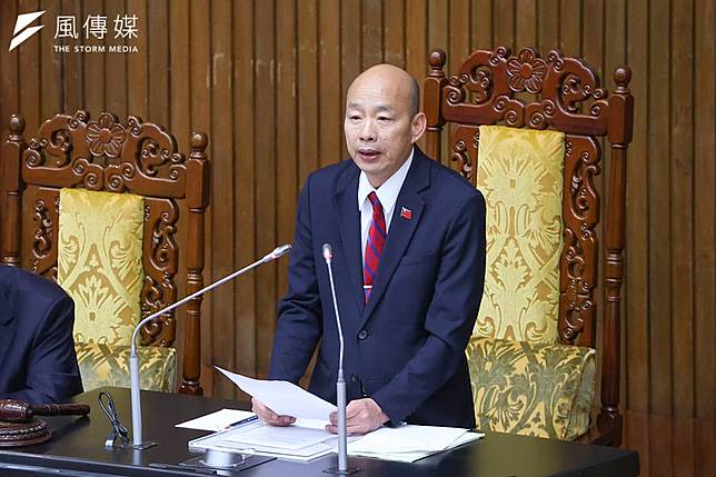 立法院會今（6）日處理國發基金不當投資調查報告。圖為立法院長韓國瑜主持院會。（顏麟宇攝）