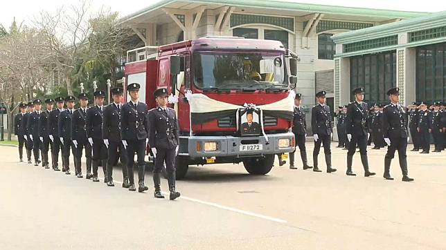 消防處2月為邱耀文舉行榮譽喪禮　資料圖片