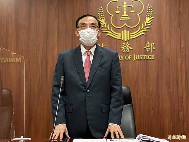 法務部長蔡清祥宣示，「毒駕零容忍」已著手進行修法。(記者錢利忠攝)