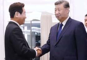 南韓總統李在明，與大陸國家主席習近平會談，雙方同意攜手合作，全面恢復戰略合作夥伴關係。