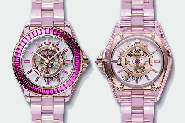J12 X-Ray Pink Edition Watch (Photo: courtesy of Chanel)