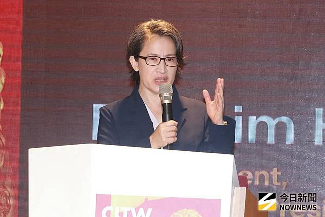 副總統蕭美琴出席「Doublethink Lab CITW年會開幕式」。（圖／記者葉政勳攝）