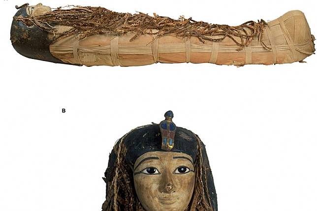 埃及科學家利用電腦斷層掃描技術，揭開3千多年前埃及法老阿蒙霍特普一世木乃伊的真面目（取自www.frontiersin.org）