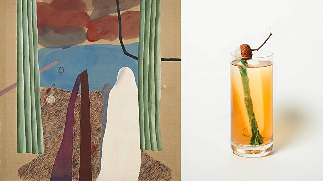 David Hockney's Painted Landscape with the cocktail it inspired