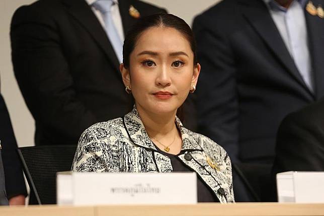 Paetongtarn Shinawatra, leader of Thailand's Pheu Thai Party, attends a press conference in Bangkok, Thailand, Aug. 15, 2024. (Xinhua)