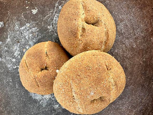 Loaves of bread remade with the same ingredients that Neolithic people used is pictured in Konya, Türkiye, on Jan. 21, 2025. (Mustafa Kaya/Handout via Xinhua)