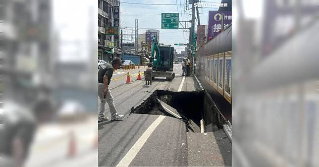 屏東新建案旁出現「驚人天坑」　深度高達一層樓