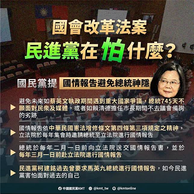 ▲國民黨5圖卡反擊民進黨稱國會改革黑箱爭議。（圖／國民黨提供）