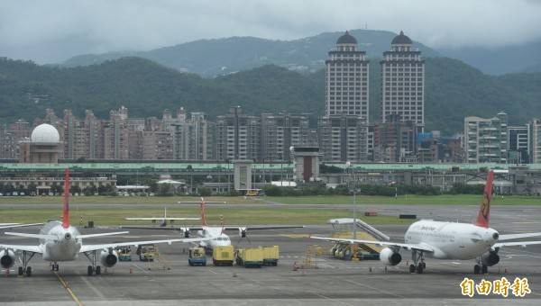 松山機場航道傳出遭醉漢誤闖。圖為松山機場。(資料照)