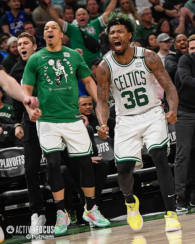 ▲ 塞爾提克大鎖史馬特（Marcus Smart）第二戰有望回歸。（圖／翻攝自塞爾提克推特）