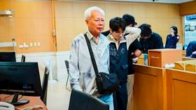 和泰汽車前董事蘇紘明，因涉嫌炒作和泰孫公司和潤企業股票，諭知200萬元交保並限制出境出海。呂志明攝