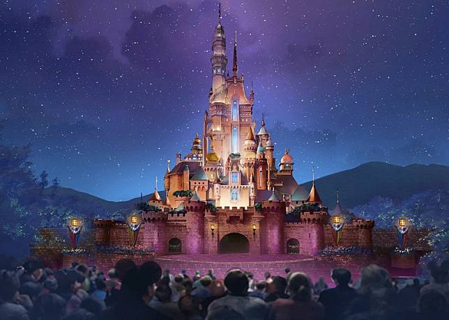 正在擴建的原「睡公主城堡」將正式命名為「奇妙夢想城堡」。(迪士尼提供)