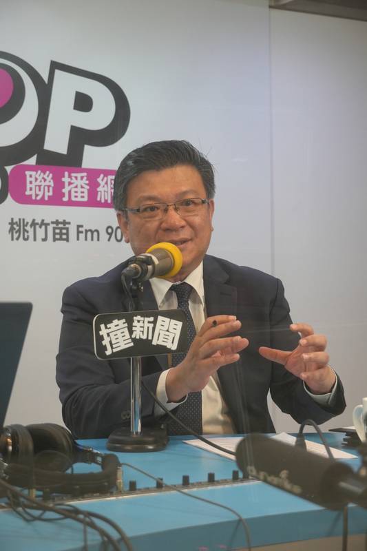 台電董事長曾文生今（9）日接受廣播節目《POP撞新聞》 專訪。 圖：《POP撞新聞》 提供