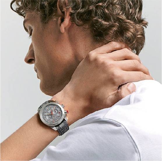 銀灰色表盤–宣傳照中的銀灰色表盤版本Chiffre Rouge腕表，暫時並未在官網發布。（品牌提供）