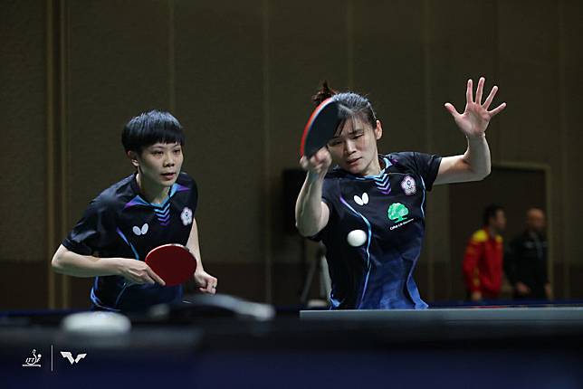 鄭怡靜（左）、李昱諄。（資料照，取自ITTF World）