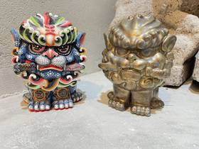 高溫釉彩傳承安平歷史文化安平陶坊推出2款劍獅公仔陶藝品| 中華日報