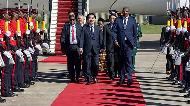 總統賴清德今天抵達史瓦帝尼王國進行國是訪問。(圖由總統府提供)