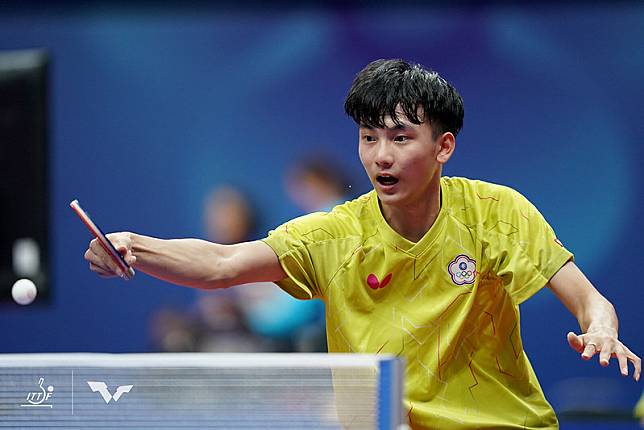 黃彥誠是今日中華男隊唯一搶下點數球員。(資料照，取自Ｗorld Table Tennis)