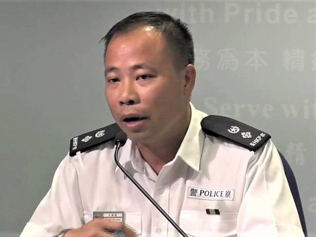 汪威遜指警方不排除派警員專門打擊破壞店鋪行為 (香港警察facebook)