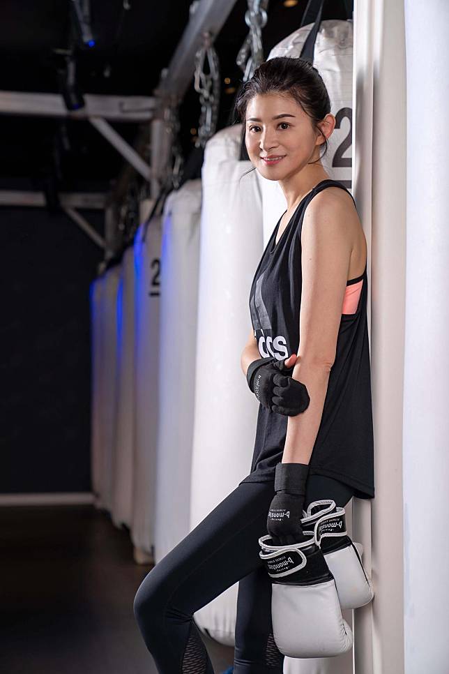蘇宗怡靠拳擊健身，三個月體脂就降了5！（TVBS提供）
