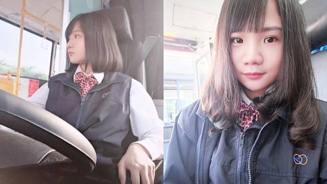 24歲的艾嫚妮為全台88名女性公車駕駛員的其中一人。（圖／翻攝自艾嫚妮TikTok）