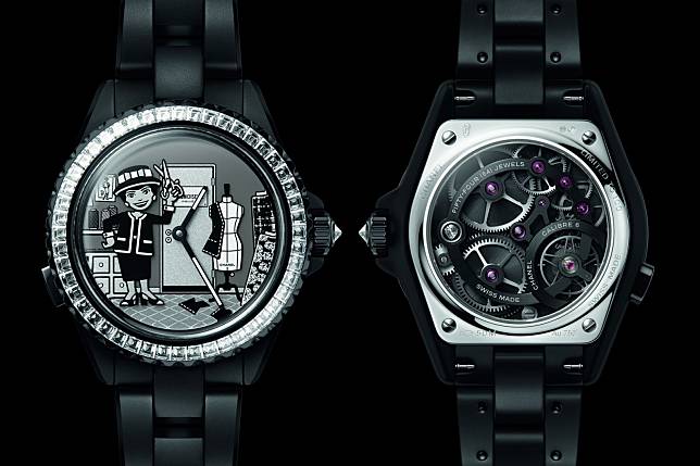 The Chanel J12 Couture Workshop Automaton Calibre 6 watch (Photo: courtesy of Chanel)