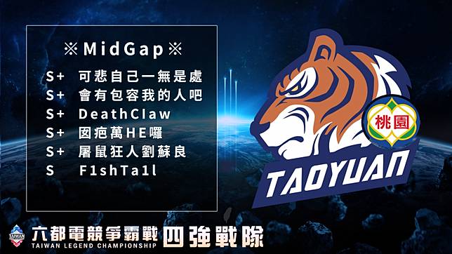 一起來看看桃園四強隊伍「MidGap」的介紹吧！