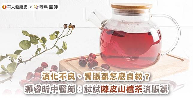 消化不良、胃脹氣怎麼自救？賴睿昕中醫師：試試陳皮山楂茶消脹氣